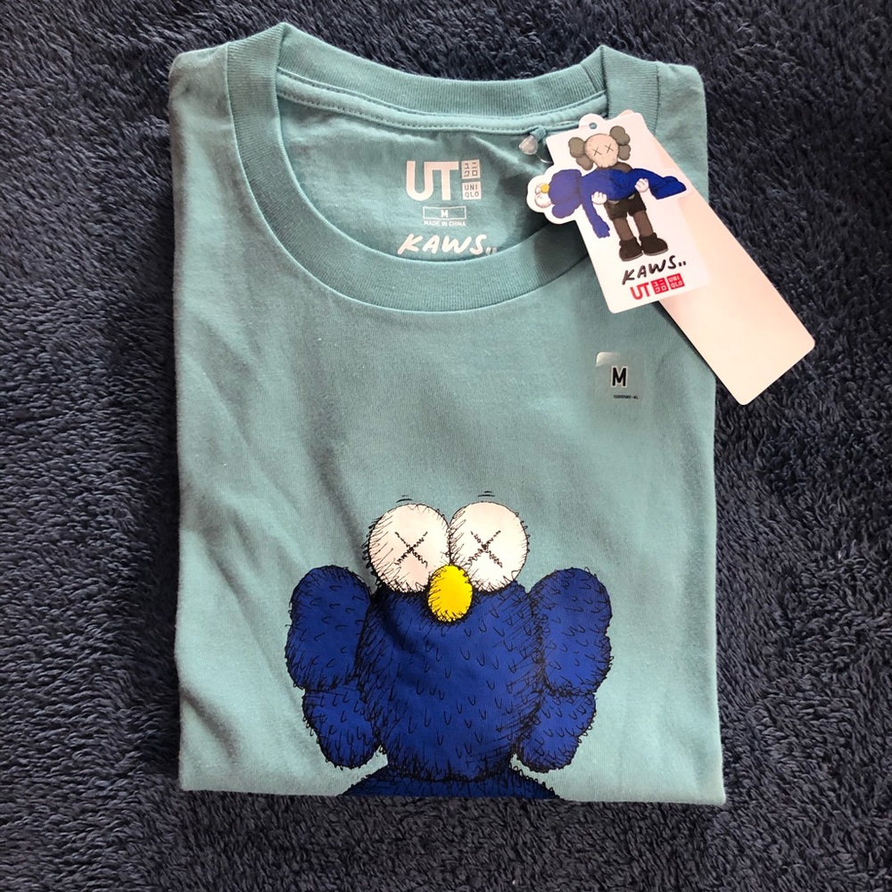 KAWS X UNIQLO BLUE BFF TEE